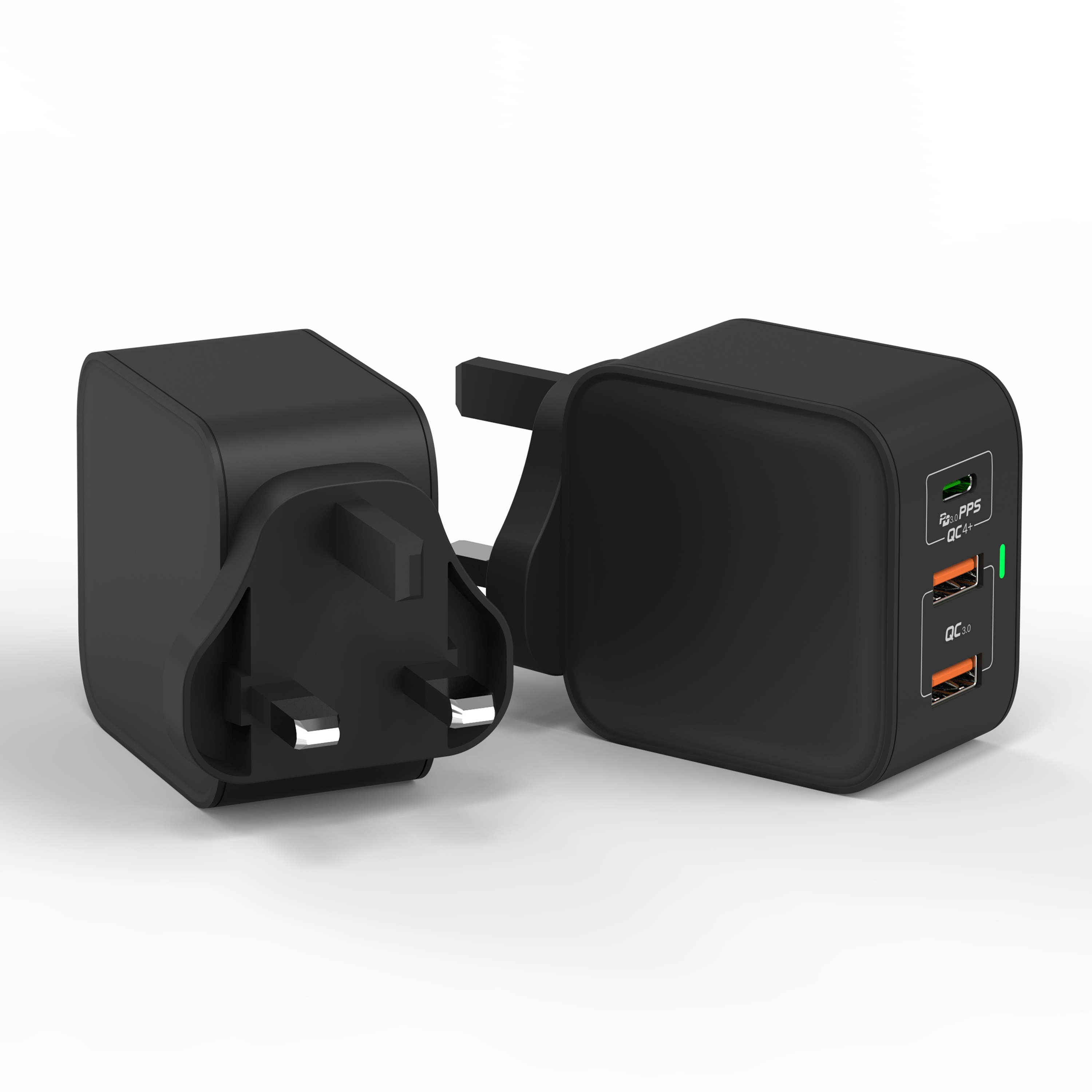 Gan Charger 65w Multipurpose Qc 3.0 Portable Usb Fast 3 in 1 Phone